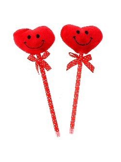 Heart-Shaped Smiley Pens (12 pcs.)