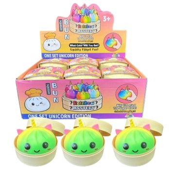 RAGE - Squishy Bun Dumplings LARGE - ONE SET UNICORN EDITION (Dim. 8.5 x 8.5 x 7.5 cm) (12 pcs.)
