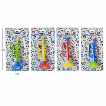 Trumpets on Card - 15 cm - Assorted Colors