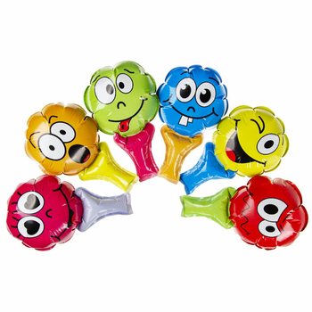 SELF-INFLATING SMILEY HAND BALLOONS (48 pcs)