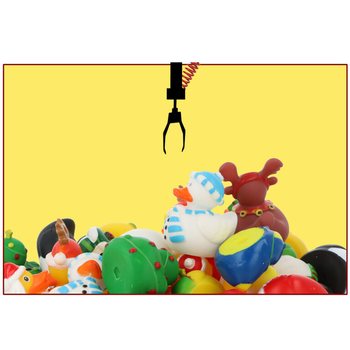 Christmas Rubber Ducks Mix 6cm (12 pack) - Festive Novelty Toys