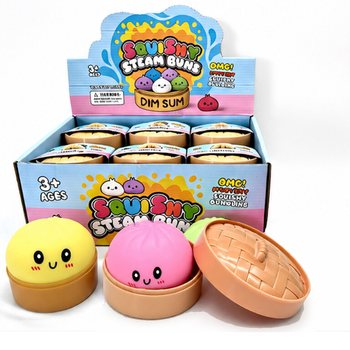 RAGE - Squishy Bun Dumplings LARGE (8.5x8.5x4.8 cm) - Viral 2026 Fidget Toy (12 pcs)