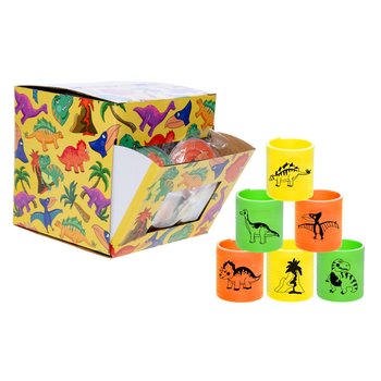 Dinosaur Spiral Slinky Springs in Display (60 pcs)