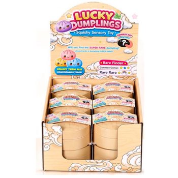 RAGE - LUCKY DUMPLINGS - Squishy Bun Dumplings LARGE Dim. 8.5 x 8.5 x 4.8 cm - IN DISPLAY (12 pcs)