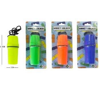 Money Tube on Card - Mixed Colors (12 pcs)