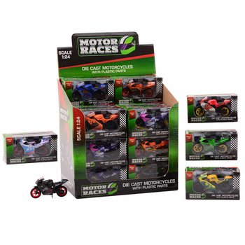 DIE CAST - SUPER SPORT MOTOR, SCALE 1:24 IN DISPLAY (24 pcs.)