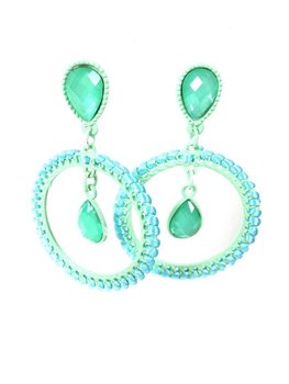 Beautiful Ibiza Style Earrings Mint (1 pc)