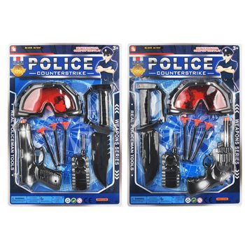 Police Playset with Suction Cup Gun and Glasses (6pcs)
