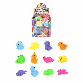 SQUISHY DINOSAUR GRAB BAG TOYS - DISPLAY (96 pcs)