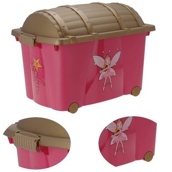 Large Toy Storage Box with Princess Motif