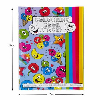 A4 Smiley Coloring Book with Stickers (12-Pack)