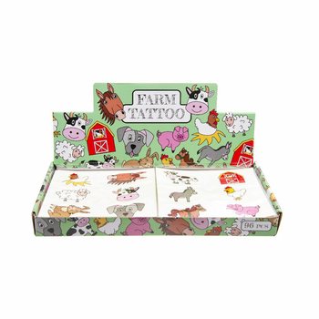 Fun Farm Animal Tattoos (96 pcs)