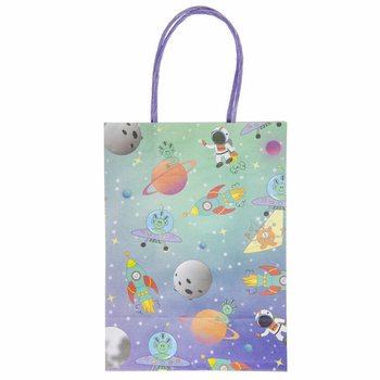 Space Paper Gift Bags - 12 Pcs