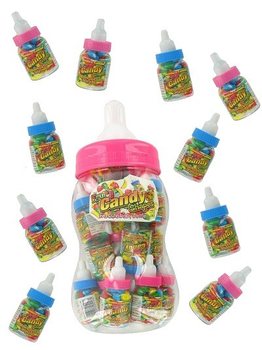 20 Mini Baby Bottles with Candy in a Large Bottle (2x20 pcs)
