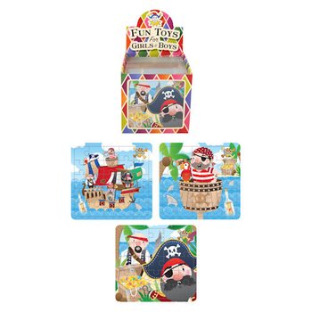 Pirate Jigsaw Puzzle 13 x 12 cm in Display (108 pcs)