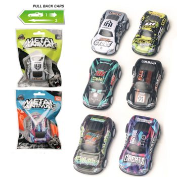 Metal Pull-Back Race Cars in Gift Bag (24 pieces)