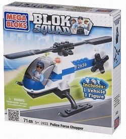 MEGABLOKS BLOK SQUAD POLICE FORCE CHOPPER - 2433 (1 pc.)