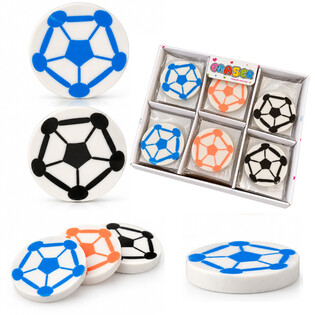 SOCCER BALL ERASER DISPLAY (30 pcs.)