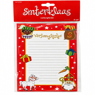 SINTERKLAAS WISH LISTS - 6 SHEETS PER PACK (1 pc.)