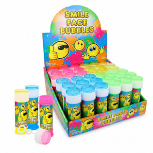 SOAP BUBBLES - SMILEY - 50ML IN DISPLAY (36 pcs)